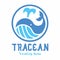 Tours and Traveling Ocean Logo Whale Icon for Travel Agency