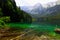 Tovel lake on alps