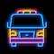 Tow Car Truck neon glow icon illustration