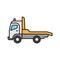 Tow truck color icon