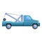 Tow truck help icon, cartoon style