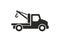 Tow truck icon, Monochrome style