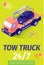 Tow Truck Service for Evacuation Offering Poster