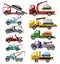 Tow truck vector towing car trucking vehicle transportation towage help on road illustration set of towed auto transport