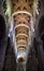 Towards the altar, the frescoed vault of the central nave of the cathedral of Lucca.