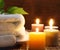 Towel, aromatic candles