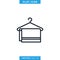 Towel Hanger Icon Vector Logo Design Template.