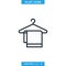 Towel Hanger Icon Vector Logo Design Template.