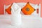 Towel in The Orange Bedroom - home interiors.