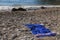 Towel on shingle beach