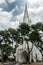 Tower above entrance of Saint Andrews Cathedral in Singapore