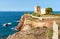 The Tower Alba or Tower of Cala Rossa, is a defense tower on the coast of the Mediterranean sea in Terrasini, Sicily