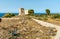 The Tower Alba or Tower of Cala Rossa, is a defense tower on the coast of the Mediterranean sea in Terrasini, Sicily