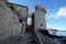 Tower in the ancient city wall of the historic city Korcula in Croatia