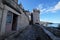 Tower in the ancient city wall of the historic city Korcula in Croatia