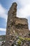 Tower of ancient Genoese fortress Cembalo built around 1343 near the city of Balaklava on the Crimean Peninsula