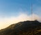 Tower Antenna Covered in Fog