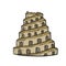 Tower of Babel. Ancient city Babylon