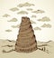 Tower of Babel. Vector drawing