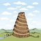 Tower of Babel. Vector drawing