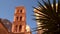 Tower on a background of mountains in the Monastery of St. Catherine