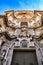 Tower bell, sculptures and carved stone details of the Cathedral of Murcia