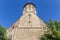 Tower of the Blasius church in historic town Hann. Muenden