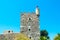 Tower of Bodrum Castle in Aegean coast of Turkey