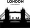 tower bridge london england vector illustration landmark modern city Eps 10