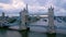 Tower Bridge in London - evening view from above