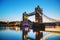 Tower bridge in London, Great Britain at sunrise