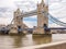 Tower Bridge in London. One of most famous bridges