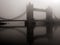Tower Bridge in mist, London, UK