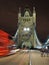 Tower Bridge night perspective, London