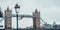 Tower Bridge and an old Victorian streetlamp