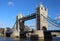 Tower Bridge and the River Thames, London in brilliant sunshine