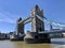 Tower Bridge spanning the Thames in London, England