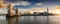 The Tower Bridge to London Bridge during sunset time