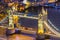 Tower Bridge, view from the Shard, London, UK