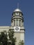 Tower of the building of Ministry of Labour and Social Protection of Russian Federation in Moscow, Russia.