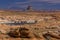 Tower Butte with Lake Powell in the foreground at Page, Arizona