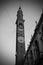 Tower called Torre Bissara in VICENZA City in Italy in bw effect