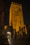 Tower of the Castelvecchio Castle in Verona at Night