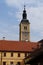 Tower of Cathedral of the Franciscan Church of st. John the Baptist in Varazdin