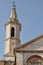 Tower of cathedral in Pienza, Italy