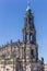 Tower of the catholic Hofkirche church in Dresden