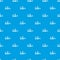 Tower of chemical factory pattern vector seamless blue