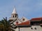 The tower of the church of Kastel Stafilic in Croatia