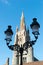 Tower of the church of Our Lady in the historical centre town of Bruges, Belgium