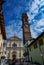 The tower of the church of San Maurizio Canavese